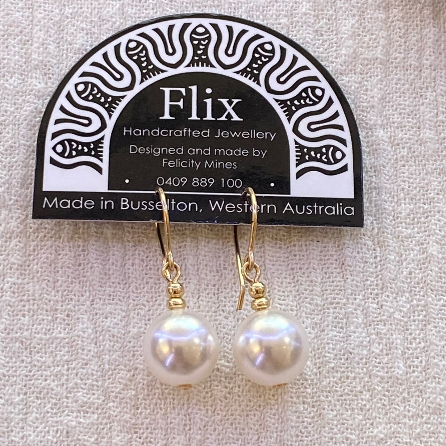 10mm Crystal Round Pearls