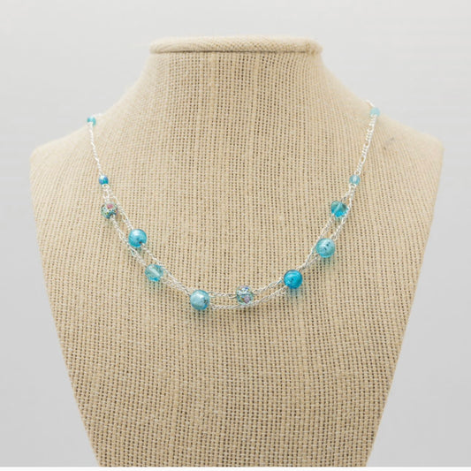 Bunkers Ocean Blues 2 Strand Necklace
