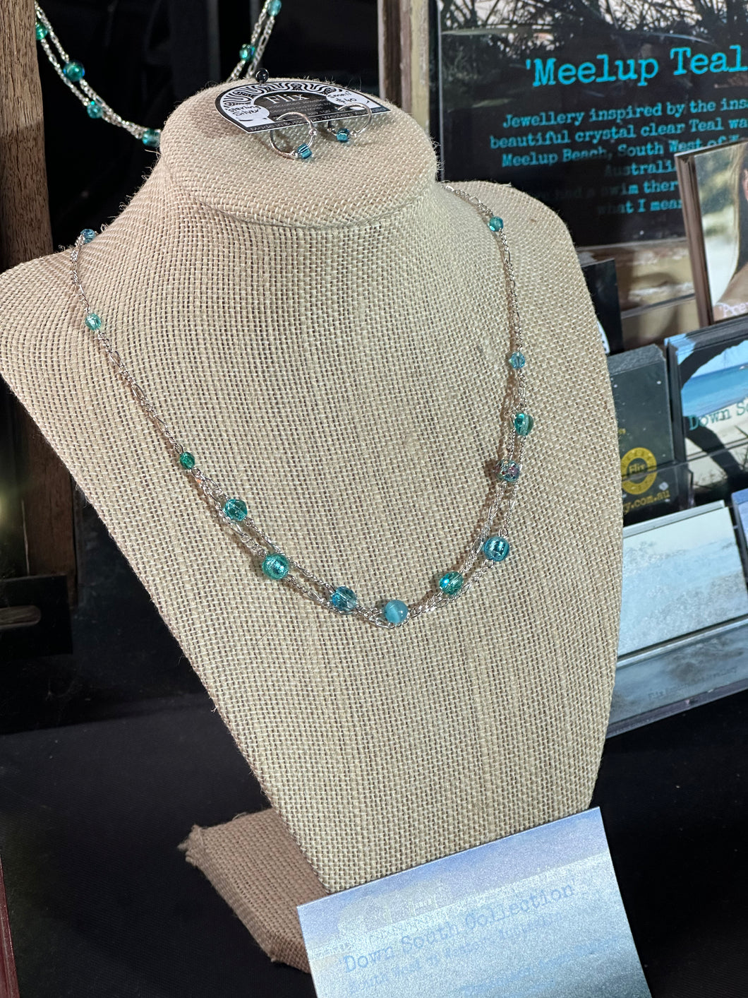 Meelup Teals 2 Strand Necklace