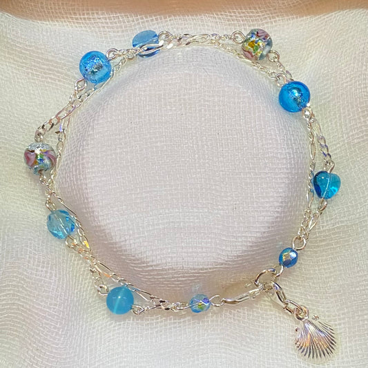 Bunkers Ocean Blues 2 Strand Bracelet