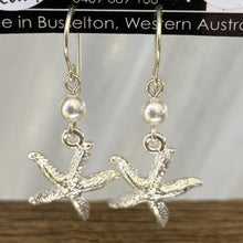 Load image into Gallery viewer, Starfish Charm Sterling Silver Earrings