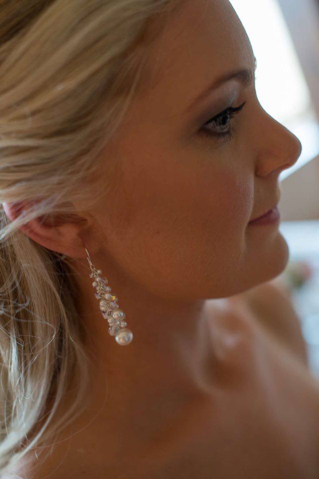 Long Soft Cluster Earrings