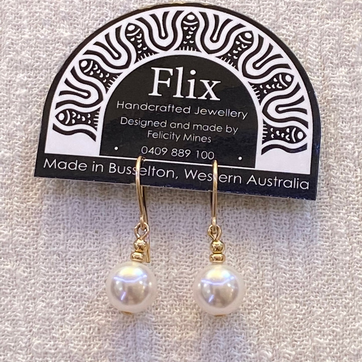 8mm Round Crystal Pearls