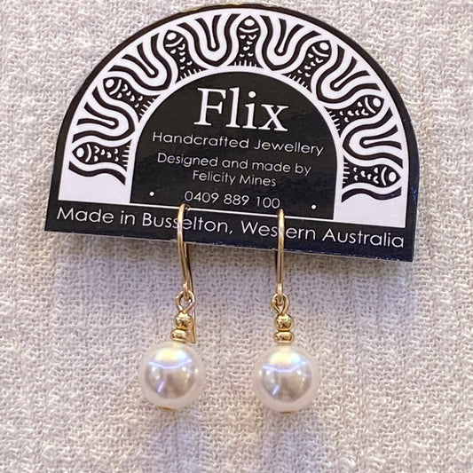 8mm Round Crystal Pearls